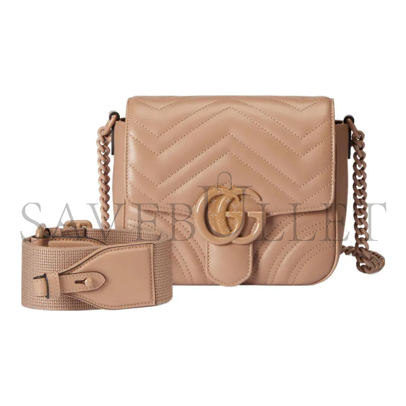 GUCCI GG MARMONT MATELASSÉ SHOULDER BAG 739681 (18*15*8cm)